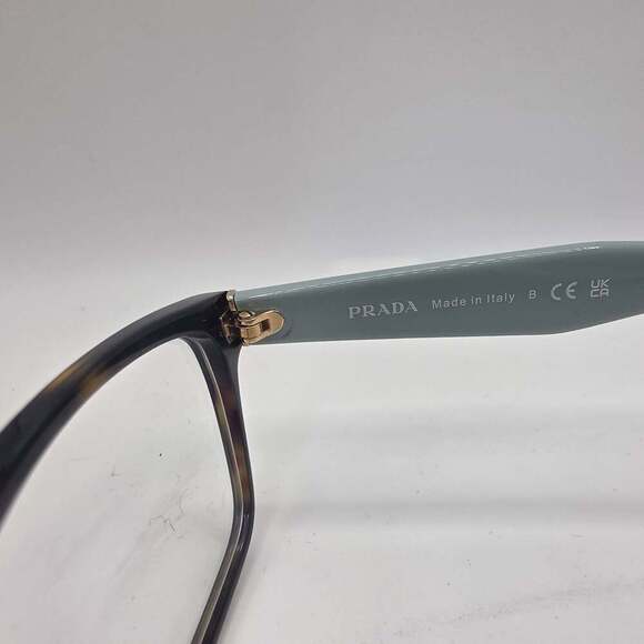 Prada Eyeglasses Frames VPR18T VIB-1O1 Blue Brown Tortoise Cat Eye 51-16-140 - Picture 4 of 6
